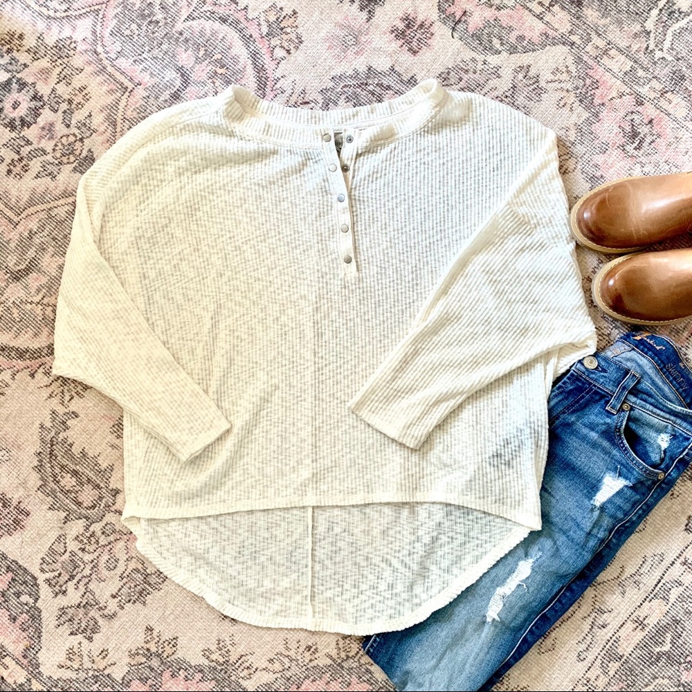 UO Thermal Henley Top